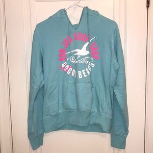 Light blue/teal Ron Jon surf shop sweatshirt large